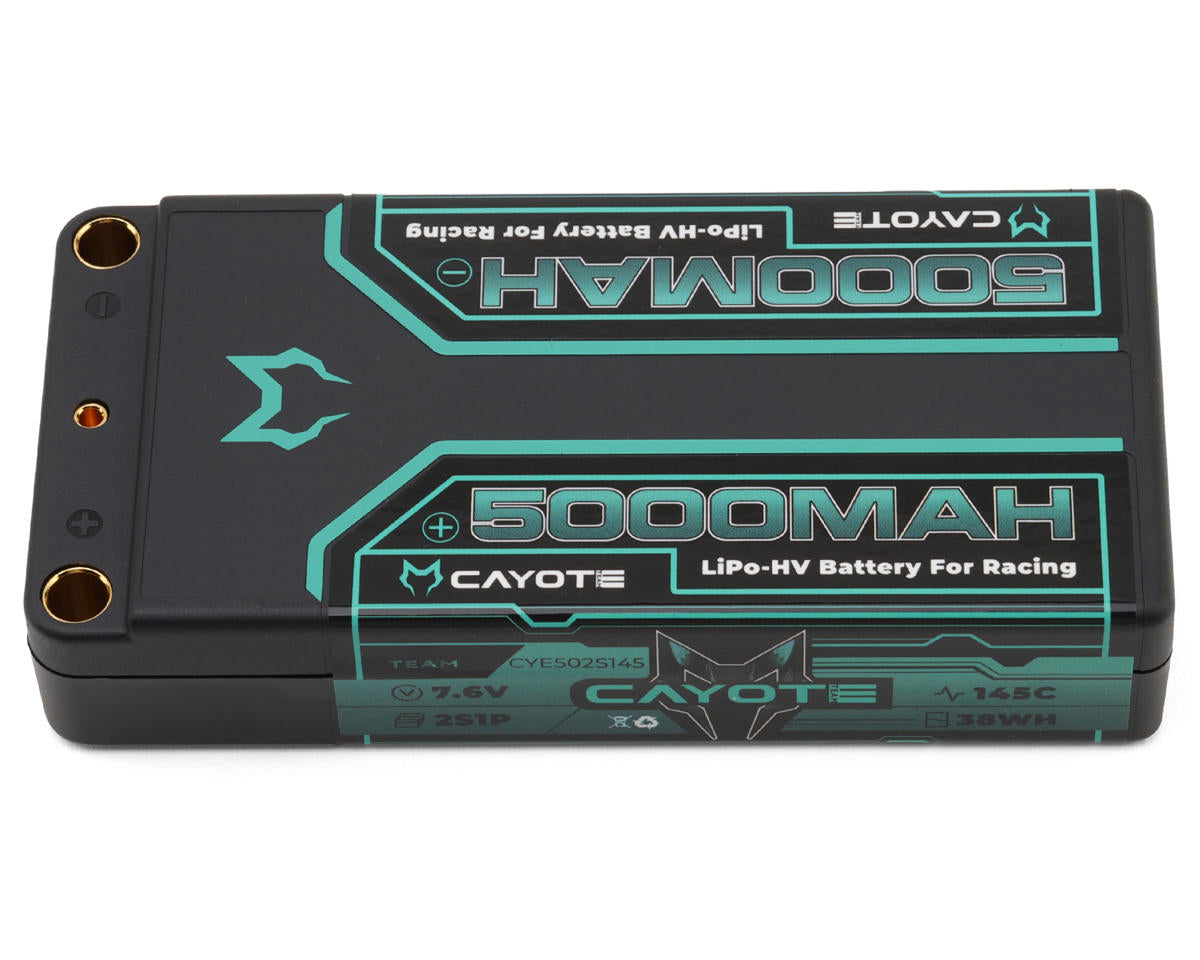 Coyote 2S 145C LCG Shorty LiHV Battery (7.6V / 5000mAh) w/ 5mm Bullets
