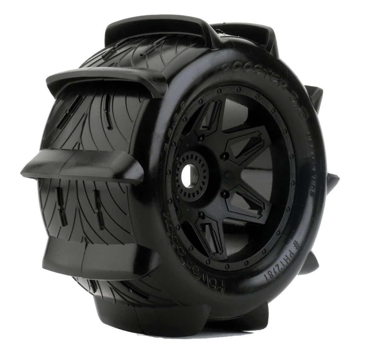 Powerhobby Rooster 3.8 Belted Paddle Tires 1/8 para arena y nieve (17 mm)