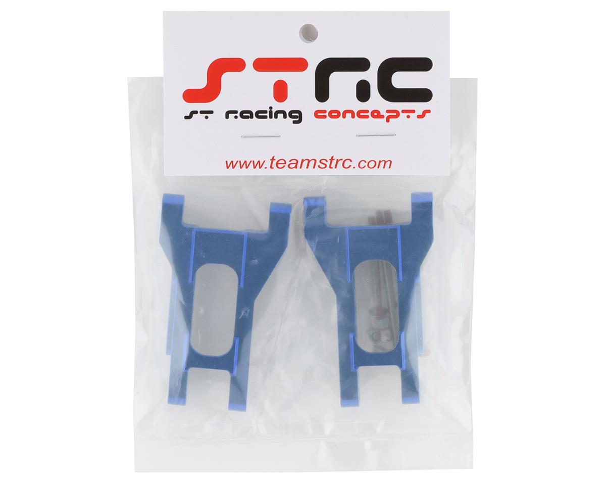 ST Racing Concepts Aluminum Rear Arms for Traxxas Drag Slash, Blue, 1° Toe-In (2)