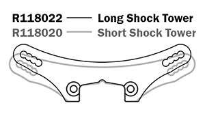 ARC R11 Front [Long} Shock Tower R118022 - HmsProOutletParts RC Hobbies
