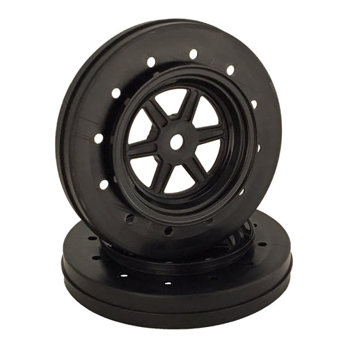 Gambler Wheels for Accelerator Tires / BLACK / White - HmsProOutletParts RC Hobbies