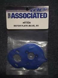 Team Associated 91428 Motor Plate Blue B5 - HmsProOutletParts RC Hobbies