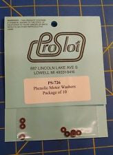 Pro Slot Phenolic Motor Washers PS-726 - HmsProOutletParts RC Hobbies