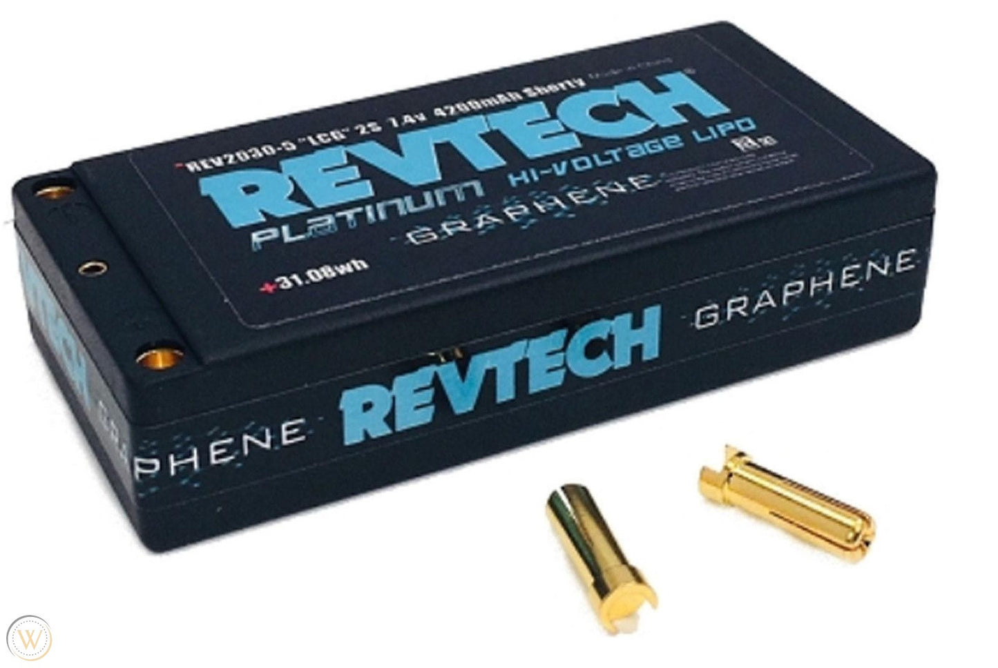 Team Trinity 2S 7.4V 4200MAH 110C LCG SHORTY "GRAPHENE" LIPO HI-VOLTAGE PACK WITH 5MM BULLETS - HmsProOutletParts RC Hobbies