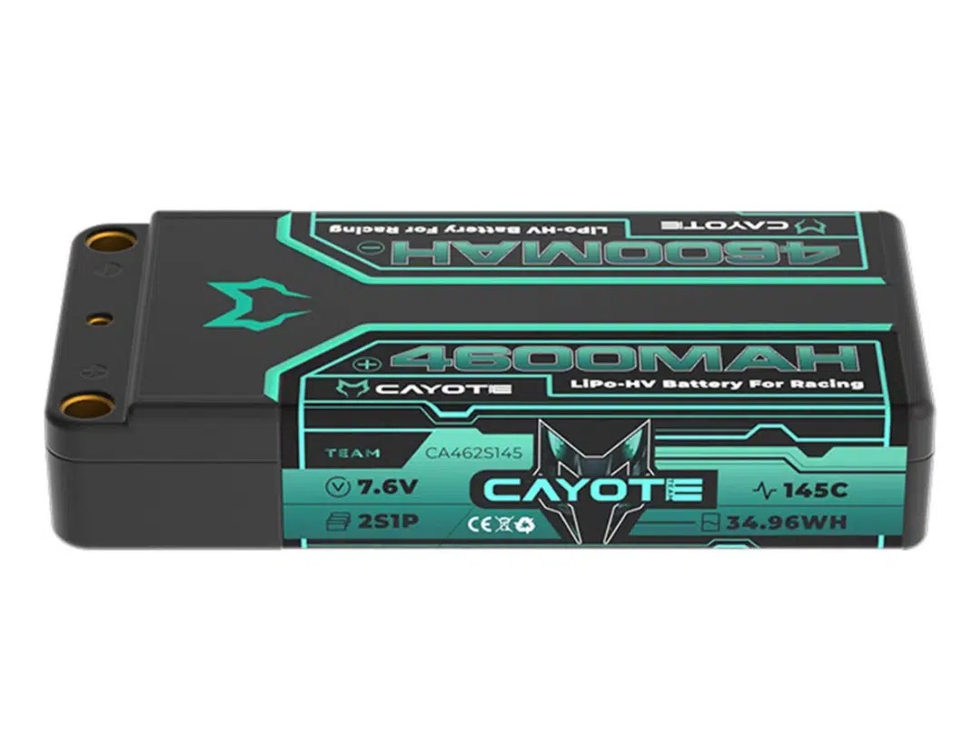Coyote 2S 145C LCG Shorty LiHV Battery (7.6V / 4600mAh) w/ 5mm Bullets