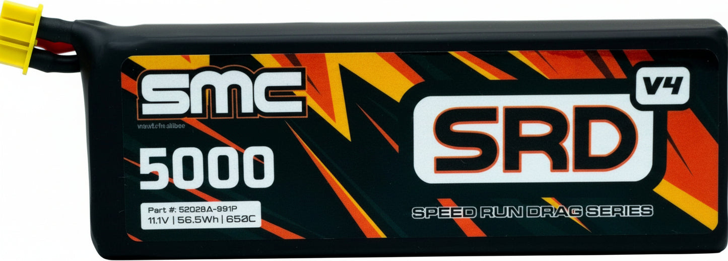Smc Drag pack 8awg 3s 5000Mah 11.1 Volts