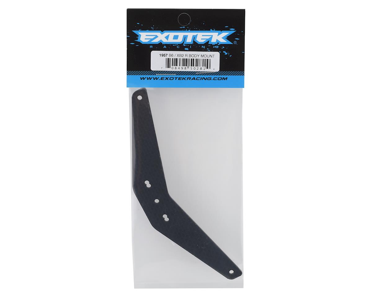 Exotek RC10B6/XB2 Carbon Drag Racing Rear Body Mount Plate