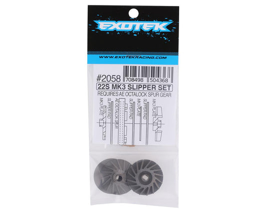 Exotek TLR 22S Drag Mk3 Finned Slipper Set