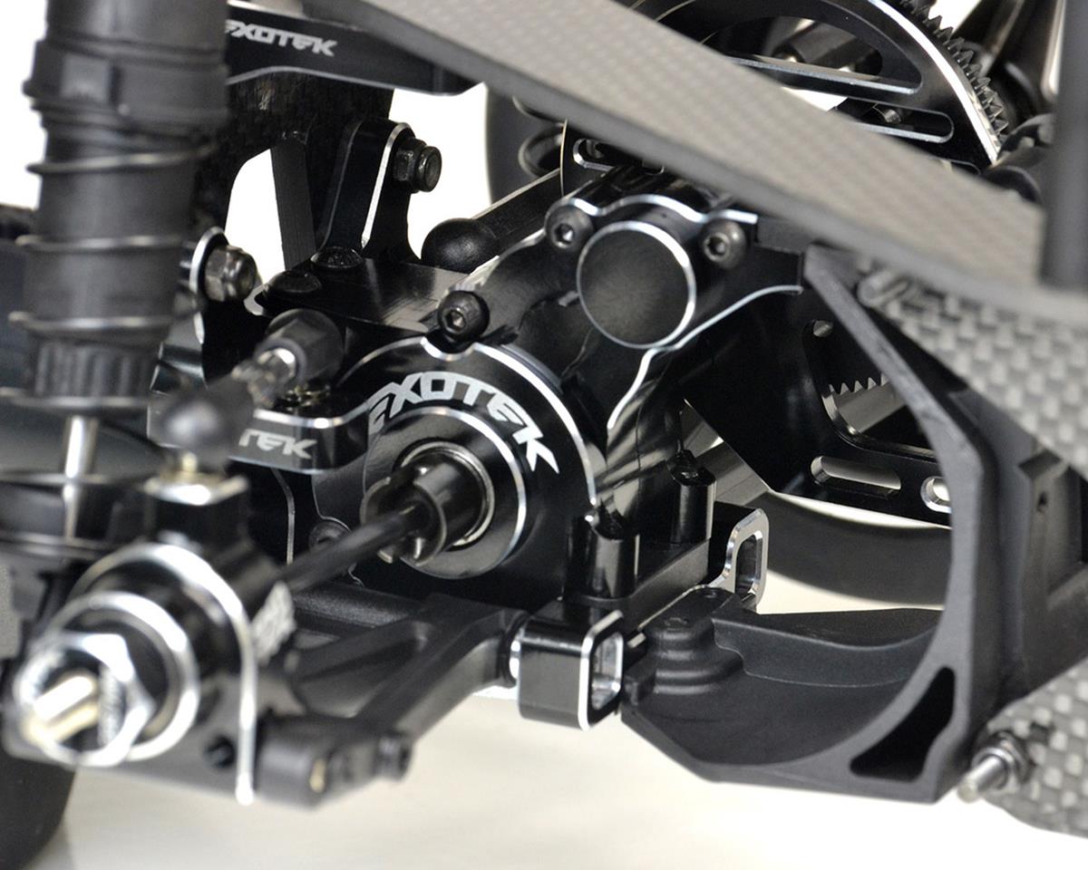 Exotek 22S Drag Aluminum Rear Motor Gear Box, Black