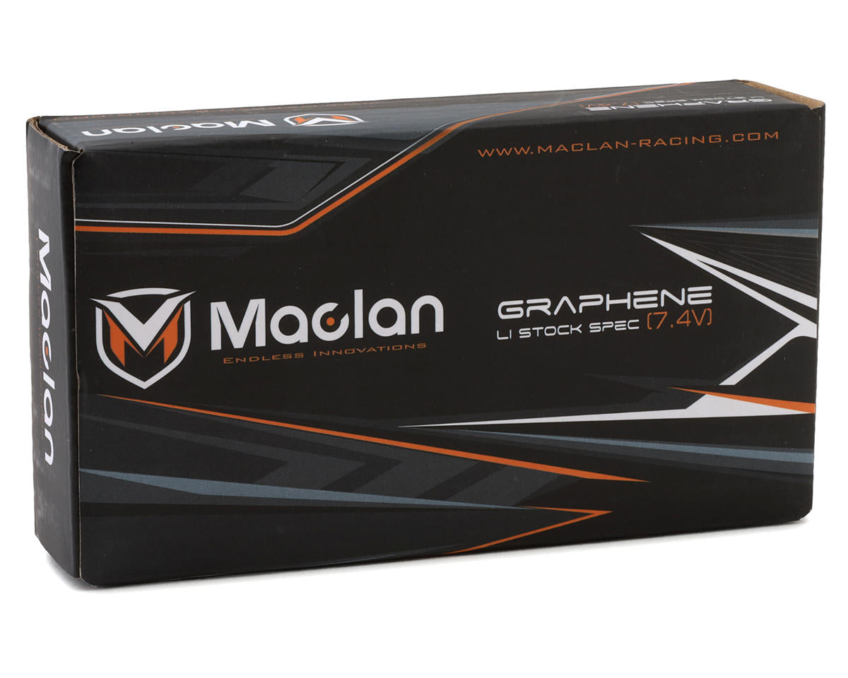 Maclan Graphene V4-SS 1S 200C LiPo ULCG Shorty Battery (3.7V/7600mAh) (Stock Spec) w/4mm Bullets