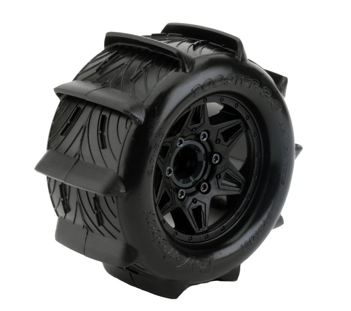 Powerhobby Rooster 2.8 Belted Paddle Tires 1/10 para arena y nieve (12/14/17 mm)