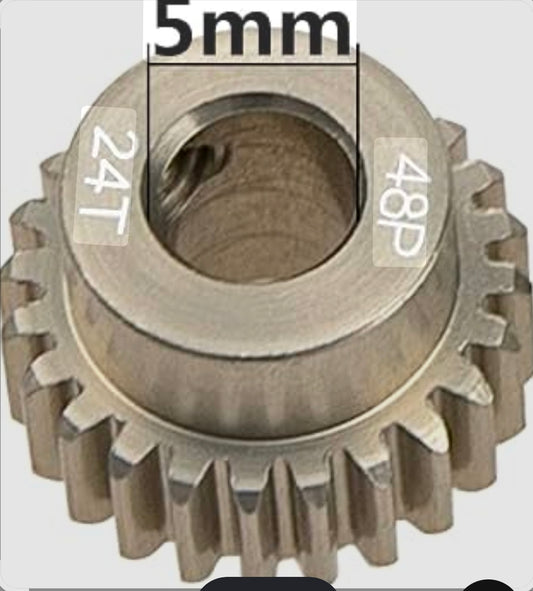 Piñón ProTek RC 48P Eje 5mm – Dientes 24T / 39T para Auto RC