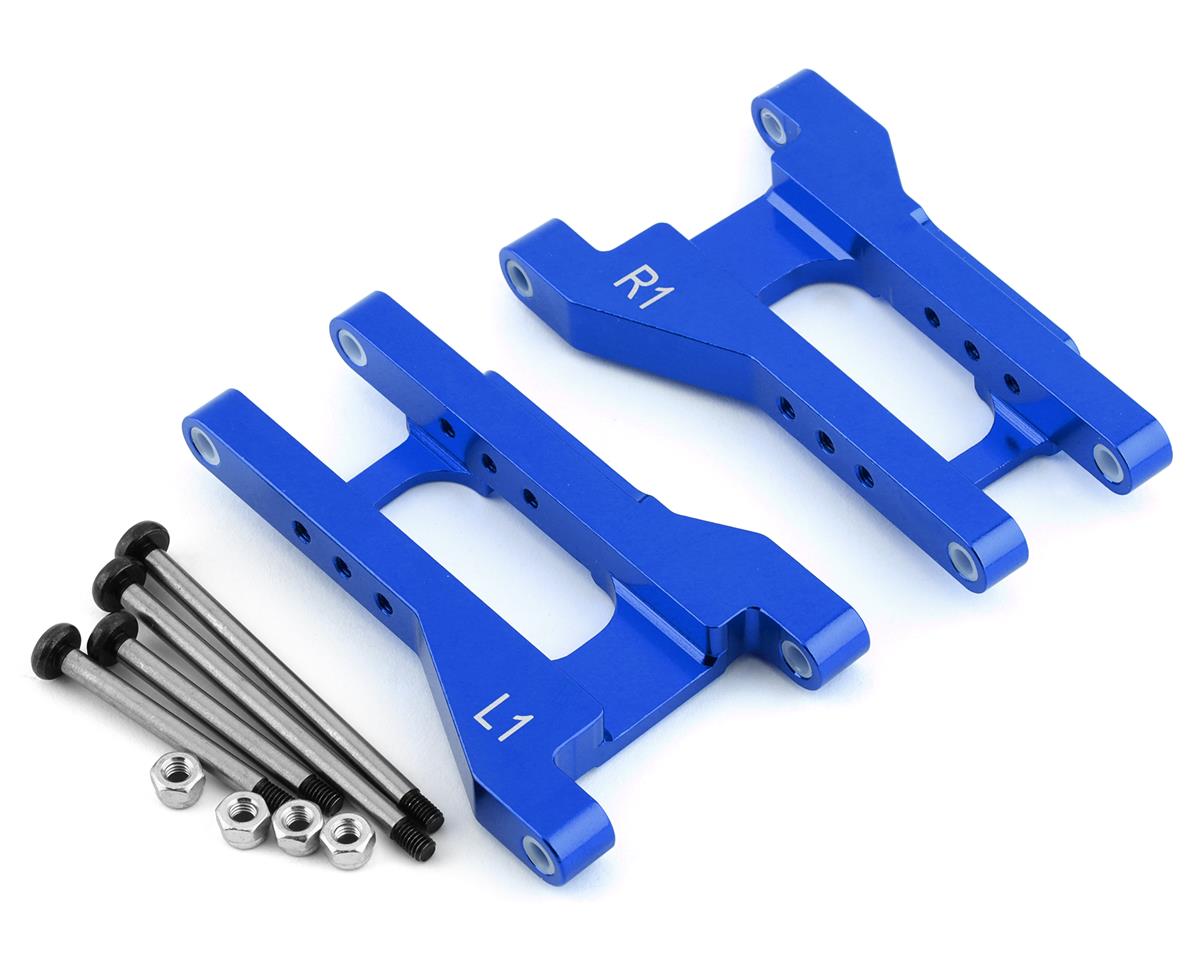ST Racing Concepts Aluminum Rear Arms for Traxxas Drag Slash, Blue, 1° Toe-In (2)