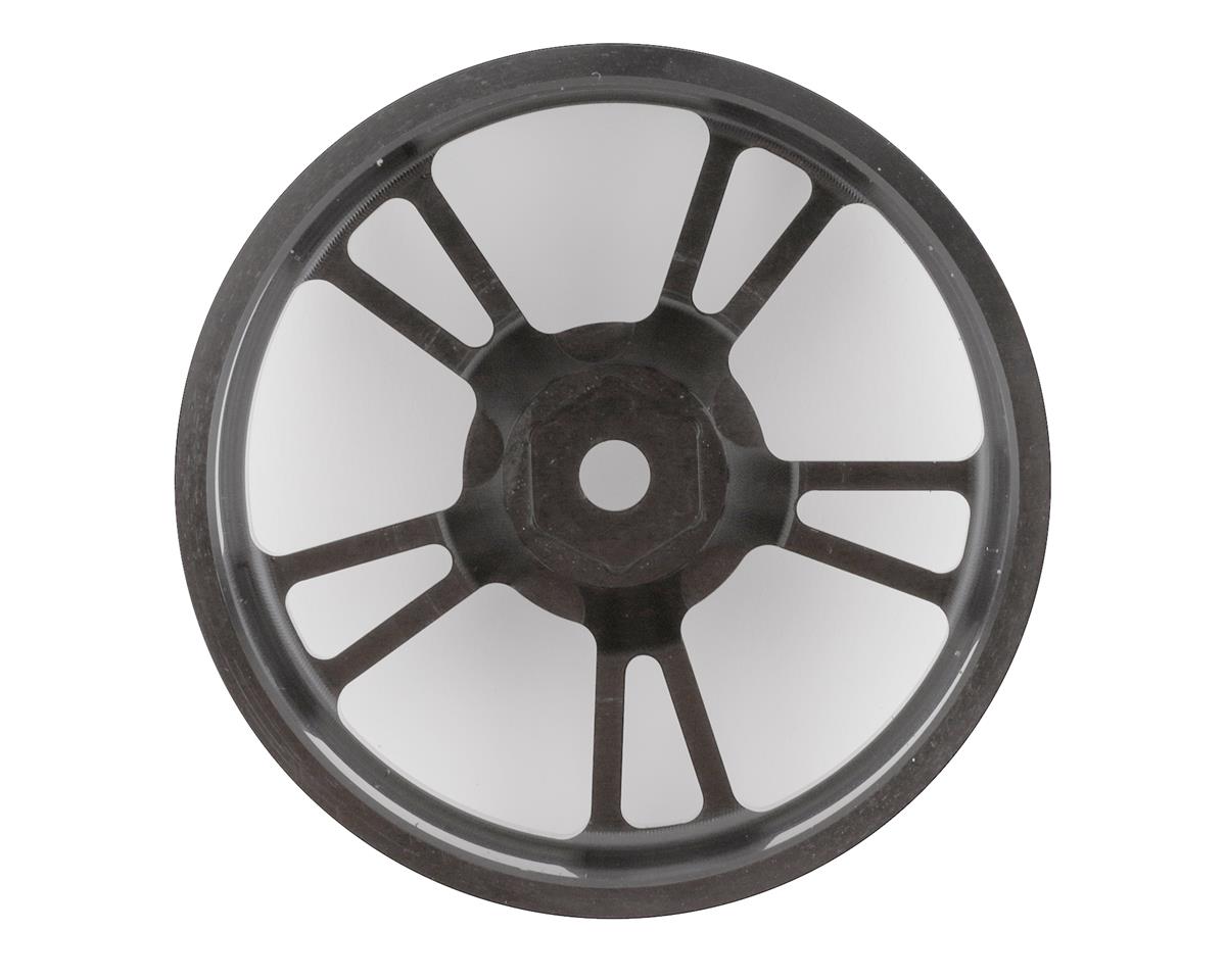 SSD RC V Spoke Aluminum Front 2.2" Drag Racing Wheels (Black) (2)