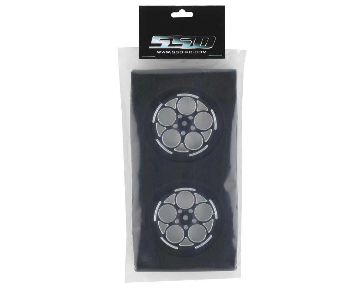 SSD RC 5 Hole 2.2/2.7" Narrow Front Drag Wheels (Black) (2)
